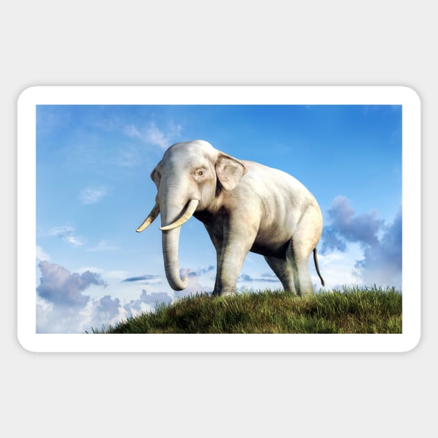 White Elephant Sticker by DanielEskridge